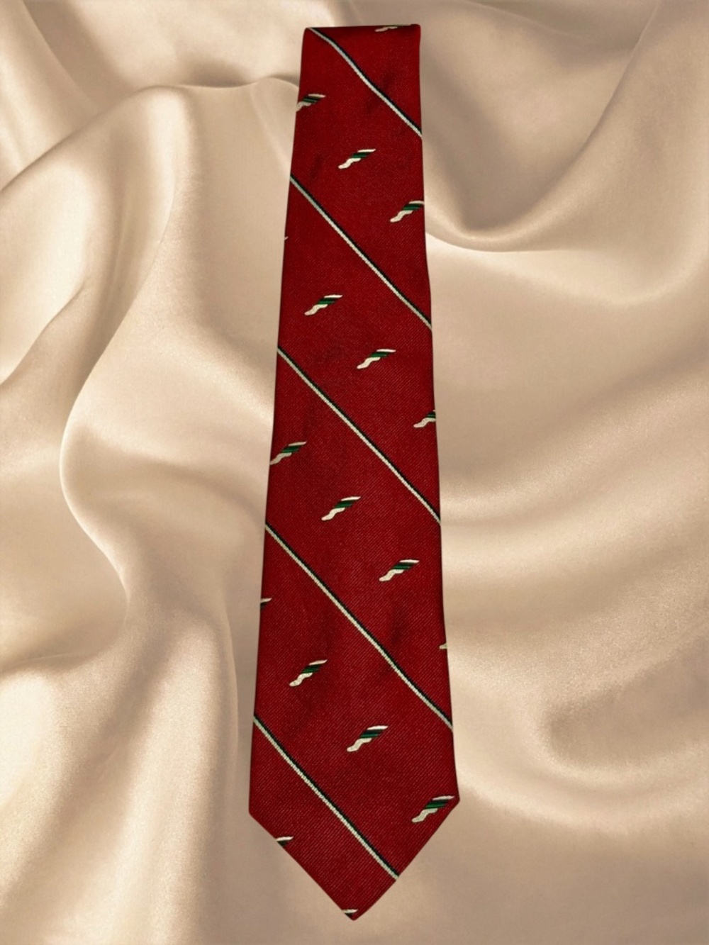 VINTAGE Robert Talbot Exclusive San Jose Mercury News Winged Foot Tie AMAZING